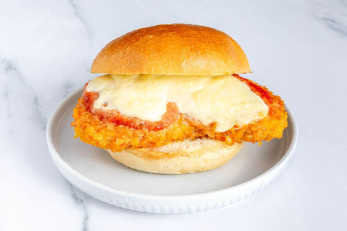 Vegetarisches Schnitzelsandwich