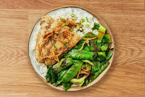 Fish and Veggie Stir-Fry