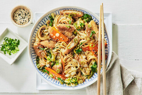 Japanese-Style Basa Fish and Noodles
