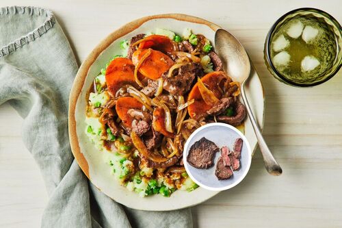Classic Beef Rump Steak and Onion Gravy