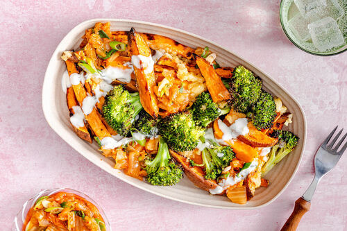 Vega ”Loaded Fries” met broccoli