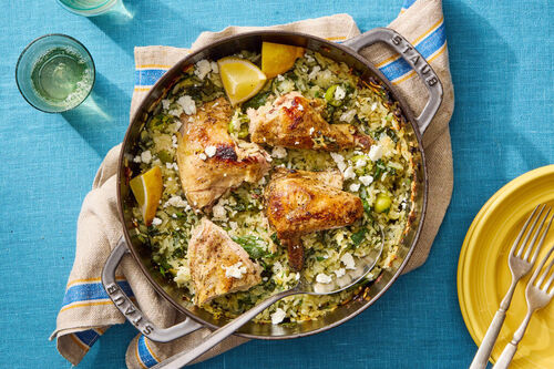 One Pan Lemon Chicken & Rice