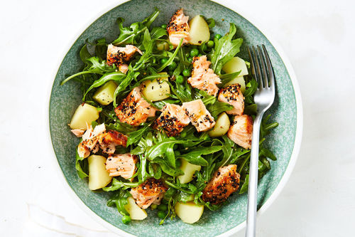 Sesame-Salmon and Potato Salad