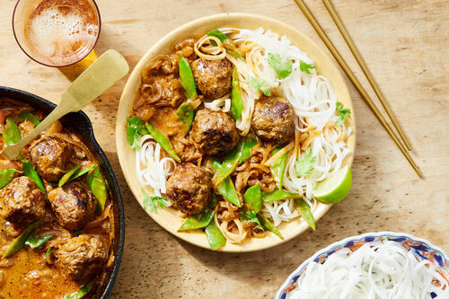 Thai-Style Coconut Curry Lamb Meatballs