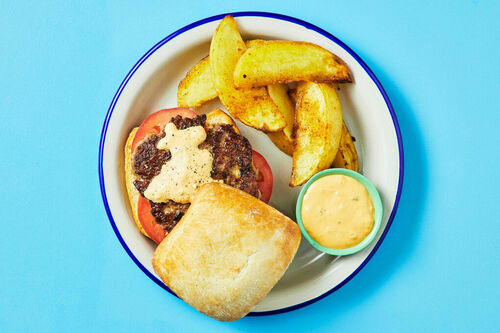 Pork Burgers with Special Sauce
