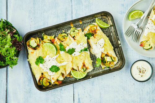Cheesy Vegetable Enchiladas