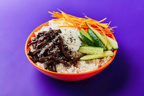 No. 1 Teriyaki Beef Sushi Bowl
