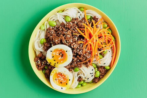 Balanced Asian Beef Noodle Bowl
