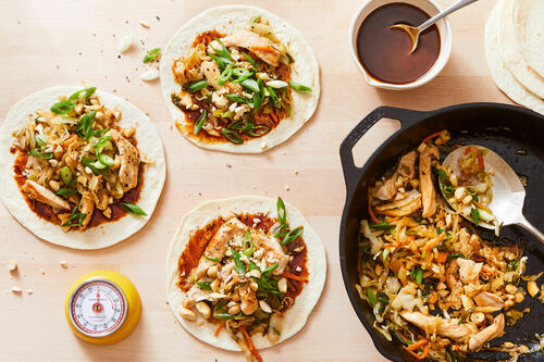 Chicken Moo Shu Wrap