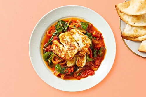 Indian Haloumi and Spinach Curry