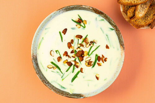 Cremige Bohnensuppe mit Lauch