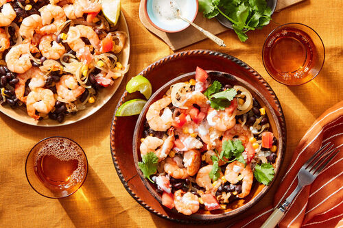 Shrimp Skillet featuring Jumbo Shrimp!