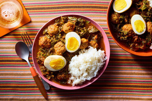 Nigerian Pepper Stew with Meatballs