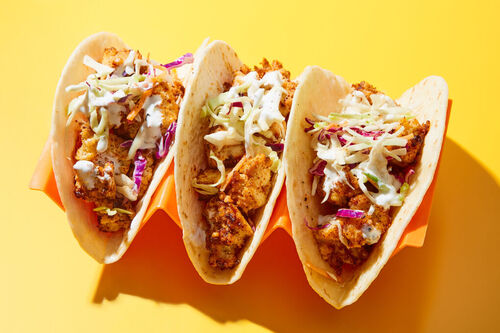 Honey-Chipotle Tofu Tacos