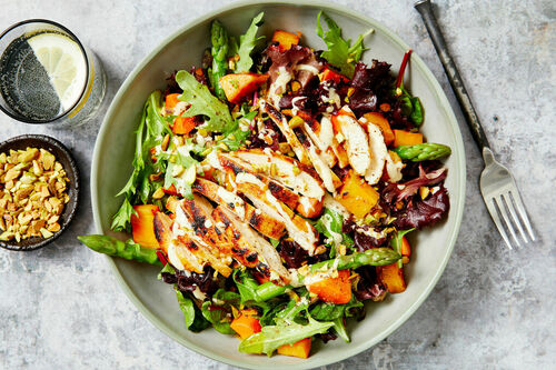 Chicken, Sweet Potato and Asparagus Salad