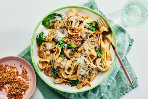 Epic Mushroom Fettuccine Alfredo