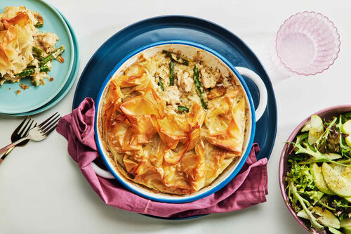 Epic Chicken and Leek Filo Pie