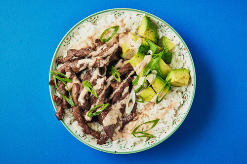 Sticky Beef Yum Yum Rice Bowl