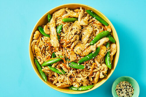 Calorie-Conscious Chicken Noodle Stir-Fry