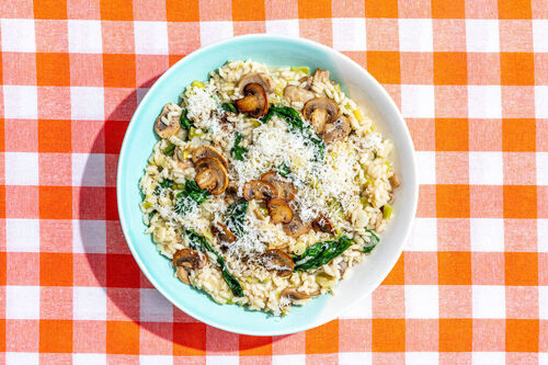 Cremiges Pilzrisotto