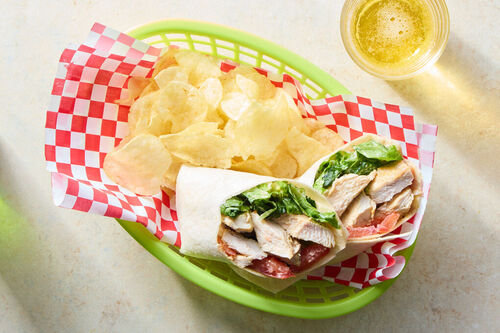 Chicken Caesar Salad Wrap