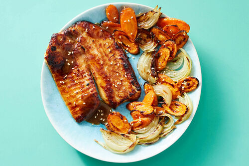Miso-Honey Glazed Tilapia