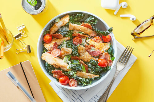 Chicken BLT Kale Salad with Double Chicken!