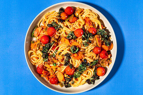 Spaghetti in vegan tomatensaus