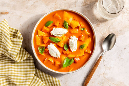 Italienische Kürbis-Lasagne-Suppe