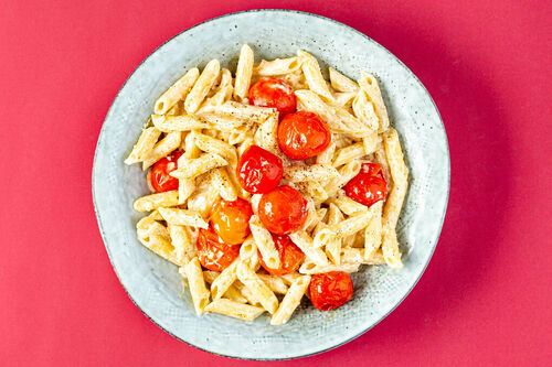 Trüffelpasta mit Feta aus dem Ofen