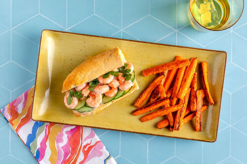 Bánh Mì mit Knoblauchgarnelen