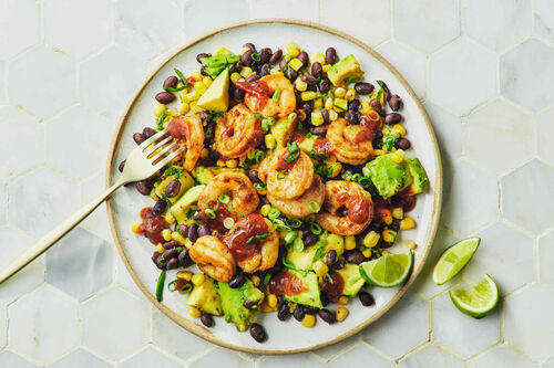 15-Min Calorie-Conscious Mexican Prawns