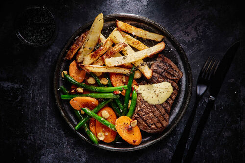 Bistro-Style Rump Steaks and Horseradish
