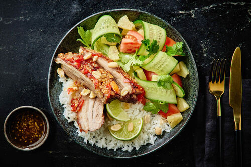 Crackling Asian Caramel Pork Belly