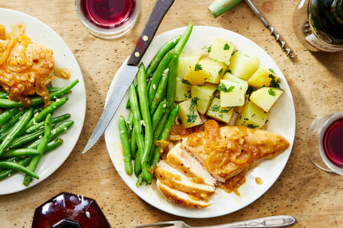 Apricot Chicken & Parsley Potatoes