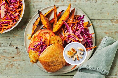 Barbecue Chicken Thigh Burger