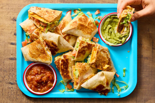 Epic Bean & Cheese Crunchwrap Quesadillas