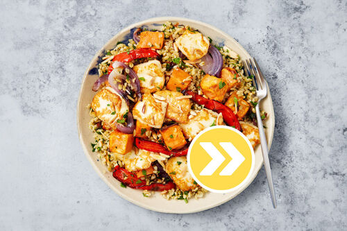 Roasted Chicken and Veggie Grain Bowl