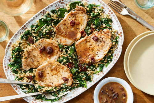 Cherry Berry Pork Cutlets