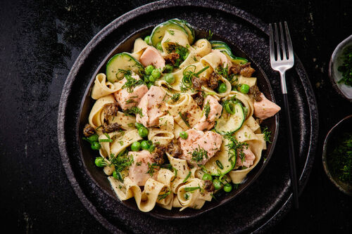 Dine-In Creamy Salmon Pappardelle