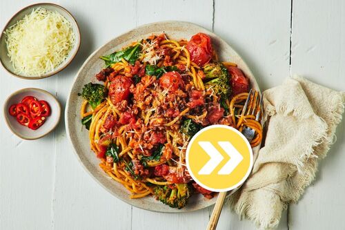 Bacon Fettuccine Amatriciana