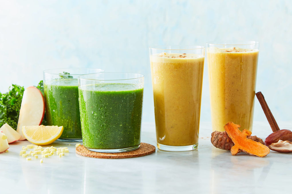 Youthful Glow Green Smoothie and Golden Milk Protein Smoothie | Marley Spoon