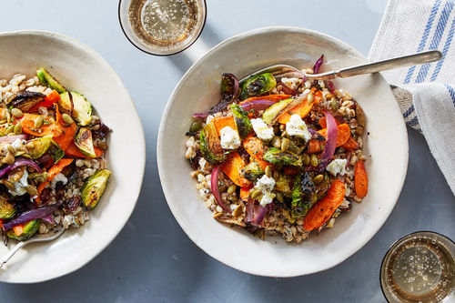 Fall Harvest Jumbo Shrimp & Veggie Grain Bowl