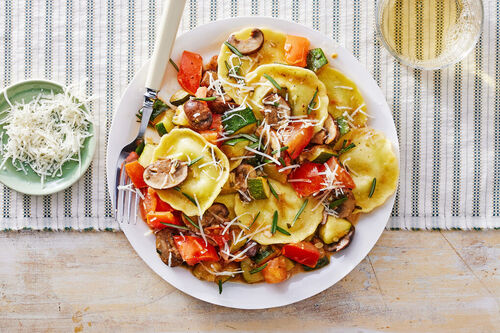Gluten Free-Ravioli & Truffle Boscaiola Sauce