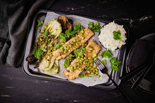 Miso and Ginger Baked Salmon