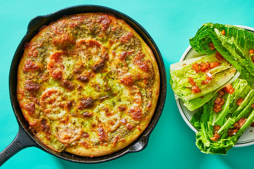 Cast Iron Skillet Pizza all'Amatriciana - DeLallo