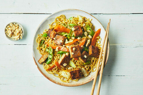 Sticky Soy Tofu Noodles