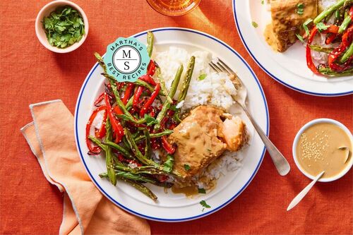 Martha's Best Sheet Pan Tamari-Miso Salmon