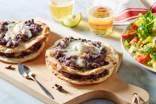 Crispy Double Decker Chorizo Tostadas
