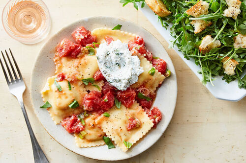 Tomato-Herb Lobster Ravioli